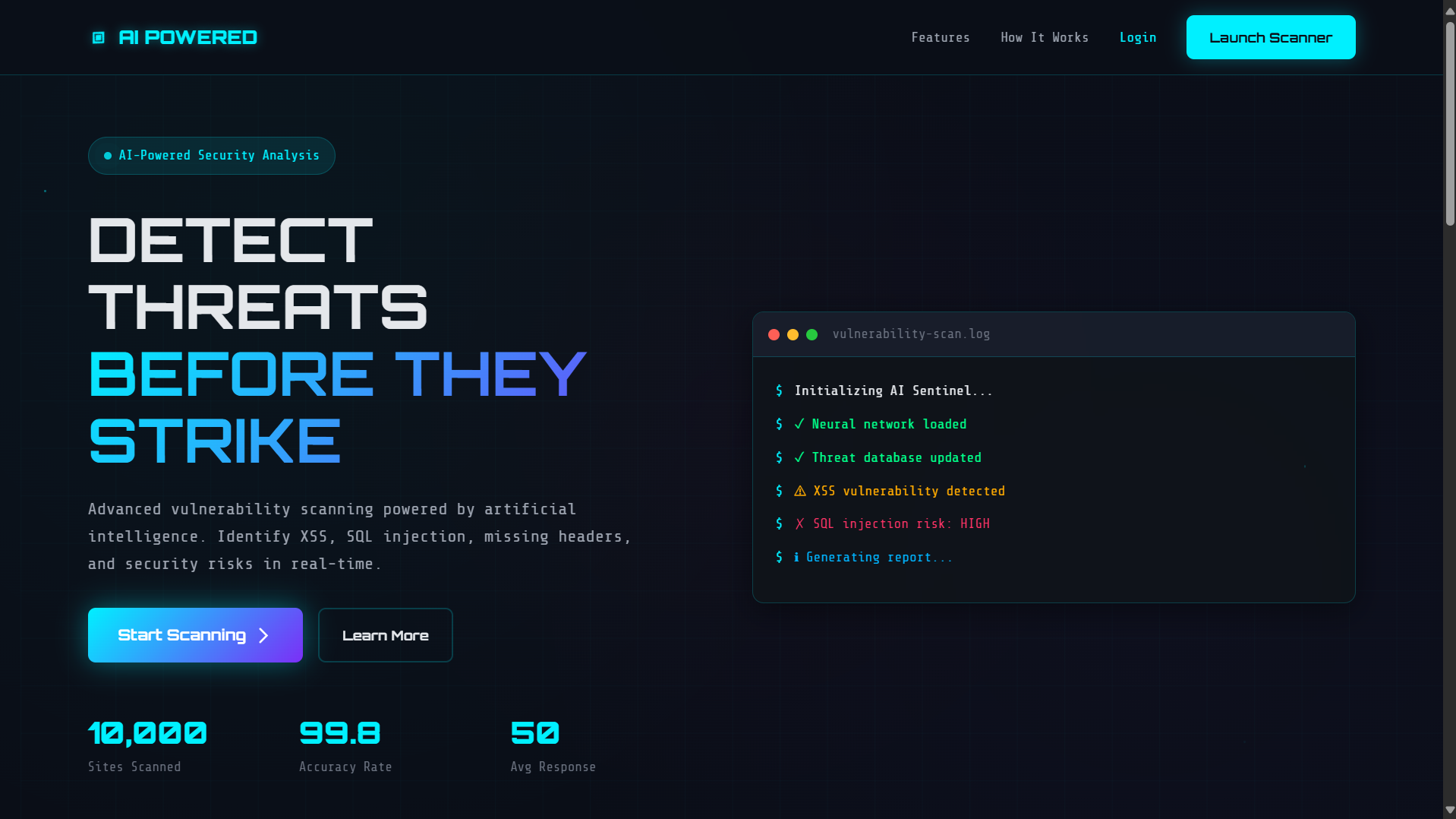 AI Web Vulnerability Scanner